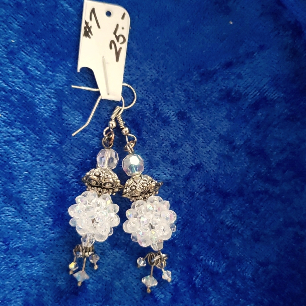 2" drop Crystal earrings from my Floral Fantasy Collection!  (One of a Kind)